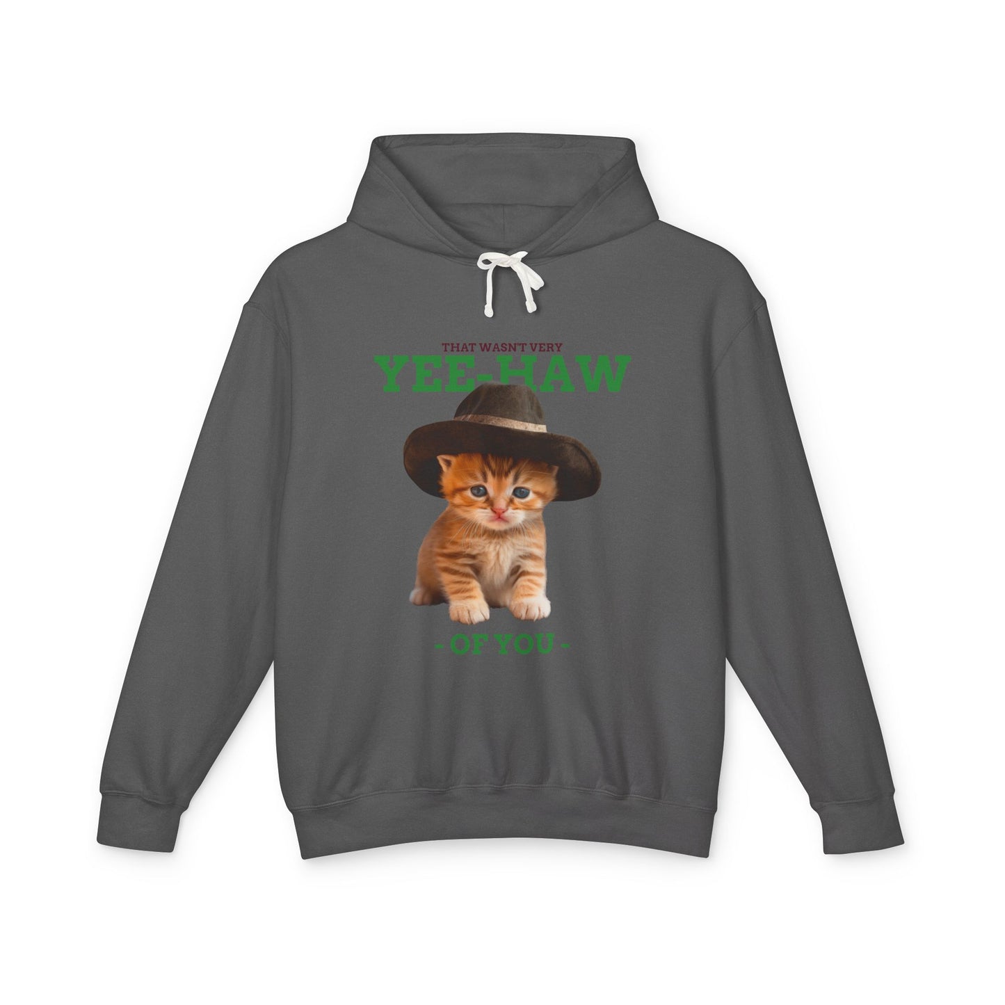 Yee Haw Cat Hoodie Unisex 100% Cotton
