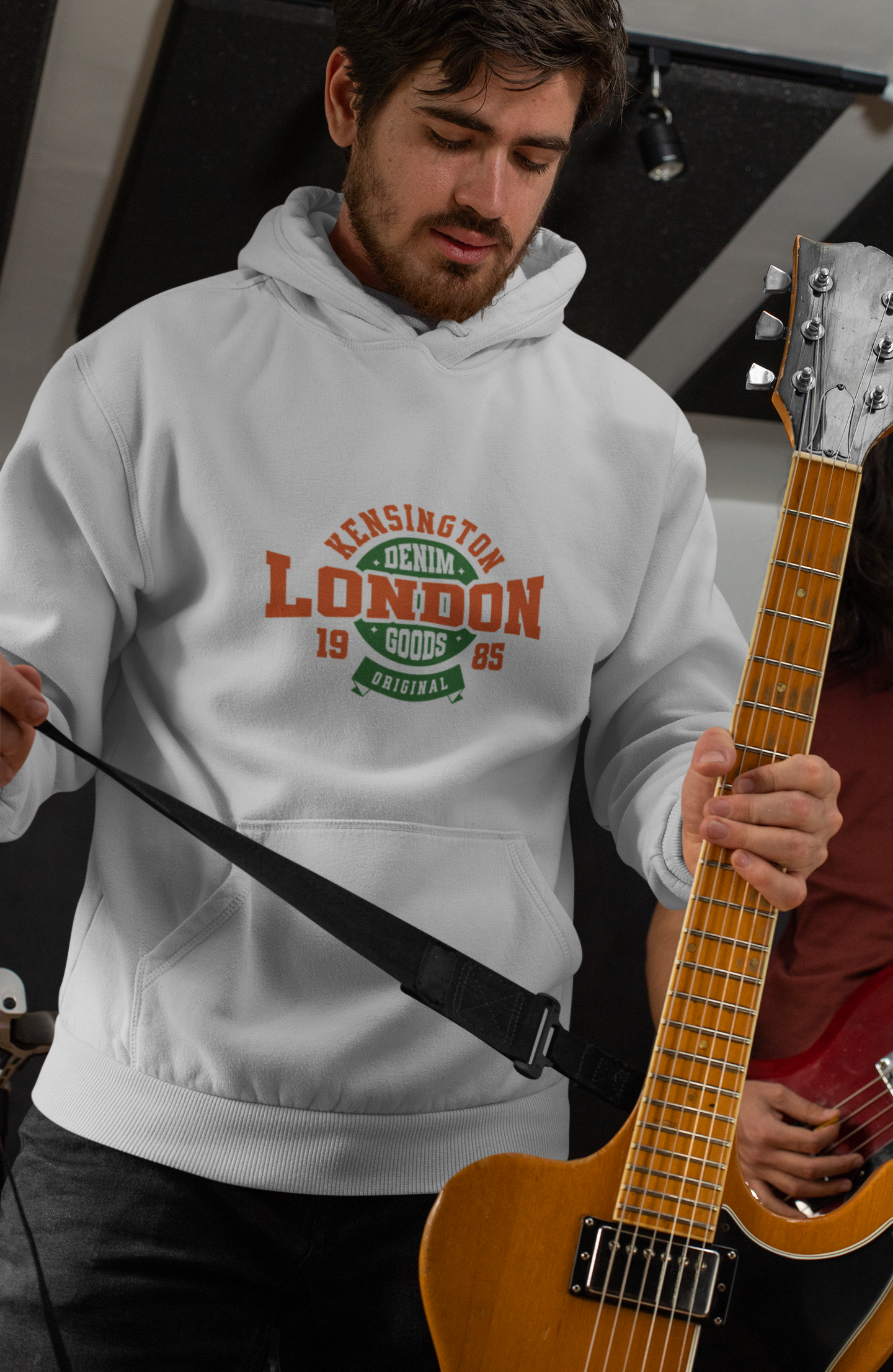 Vintage London Denim Hoodie