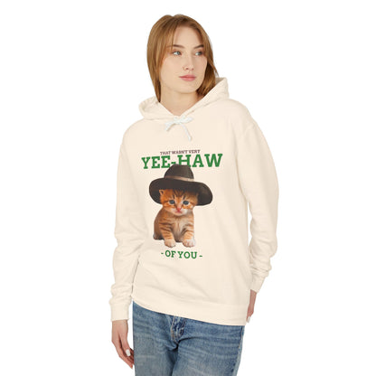 Yee Haw Cat Hoodie Unisex 100% Cotton