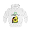 Eco Lifestyle Unisex Full Zip Hoodie, avocado Design,