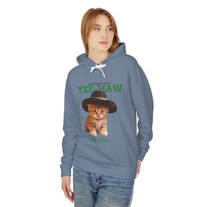 Yee Haw Cat Hoodie Unisex 100% Cotton