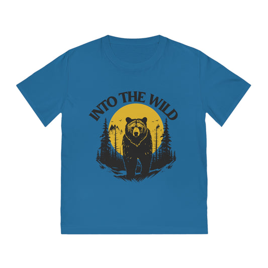 100% Organic cotton,Into the Wild Bear Unisex Rocker T-Shirt.