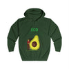 Eco Lifestyle Unisex Full Zip Hoodie, avocado Design,
